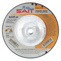Cut-Off & Grinding Wheel, Type 27, 6 in Dia, 0.125 in Thick, 5/8"-11 Arbor Hole Size, 24 Grit