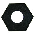Channelizer Cone Base, Recycled Rubber, 2 1/2 in Height, 17 in Length, 15 lb, Black