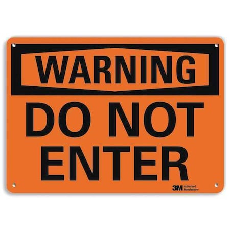 Caution Sign, 14"W, 10" H, 0.040" Thickness, U6-1056-NA_14x10