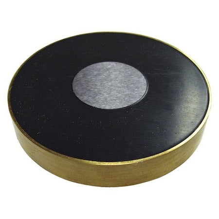 Disc Magnet,Brass,16.8 lb.,7/16 in. L