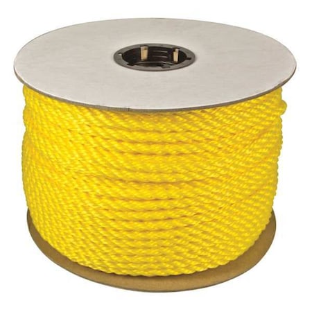 Rope, Polypropylene, 1/2in Dia, 600ft, 387lb