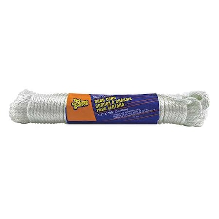 Rope, Nylon, 1/4in Dia, 100 ft.
