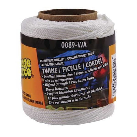 Twine, Nylon, No 18, 250 ft., White