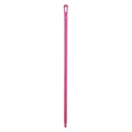 51" Color Coded Handle, 1 1/4 in Dia, Pink, Polypropylene