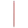 51" Color Coded Handle, 1 1/4 in Dia, Red, Polypropylene