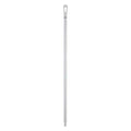 51" Color Coded Handle, 1 1/4 in Dia, White, Polypropylene