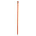 51" Color Coded Handle, 1 1/4 in Dia, Orange, Polypropylene