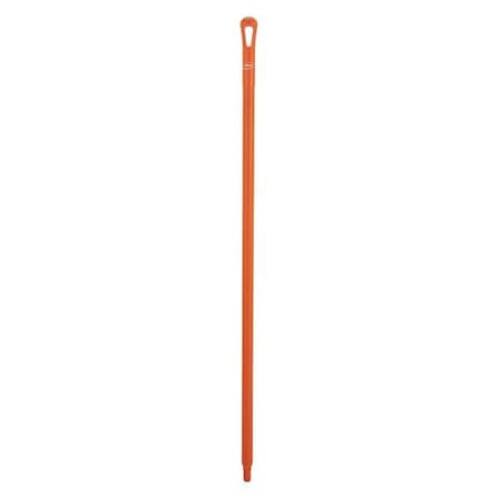 51" Color Coded Handle, 1 1/4 in Dia, Orange, Polypropylene