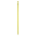 Color Coded Handle, 59 in, 1 1/4 in Dia, Yellow, Polypropylene