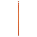 59" Color Coded Handle, 1 1/4 in Dia, Orange, Polypropylene