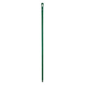 67" Color Coded Handle, 1 1/4 in Dia, Green, Polypropylene
