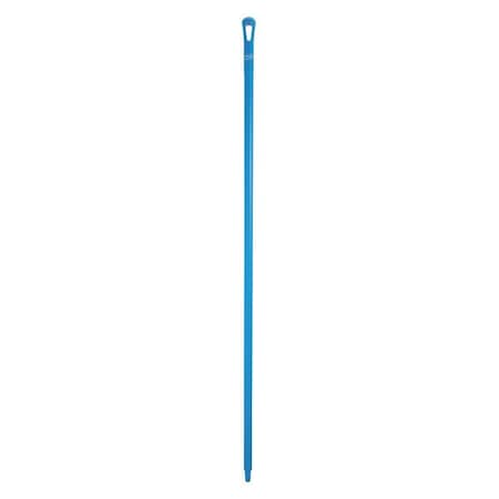 67" Color Coded Handle, 1 1/4 in Dia, Blue, Polypropylene