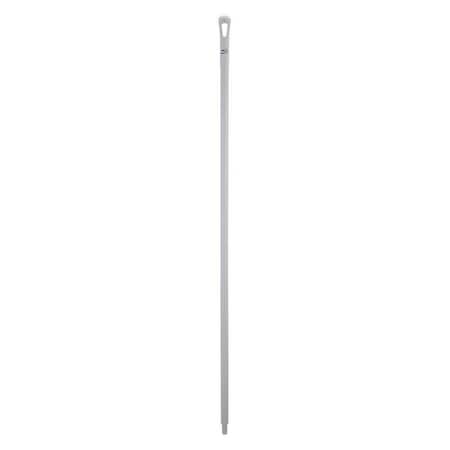 67" Color Coded Handle, 1 1/4 in Dia, White, Polypropylene