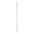 1260mm Color Coded Handle, 1 in Dia, White, Aluminum