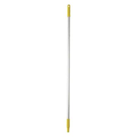50" Color Coded Handle, 1 in Dia, Yellow, Aluminum