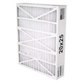 20x25x5 Air Filter, Standard Capacity, Synthetic, MERV 8, 0.3 to 1.0 micron