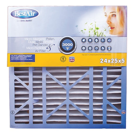 24 in x 25 in x 5 in Synthetic Furnace Air Cleaner Filter