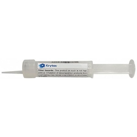 Oven Lubricant, 0.5 oz., Syringe, PFPE, Colorless