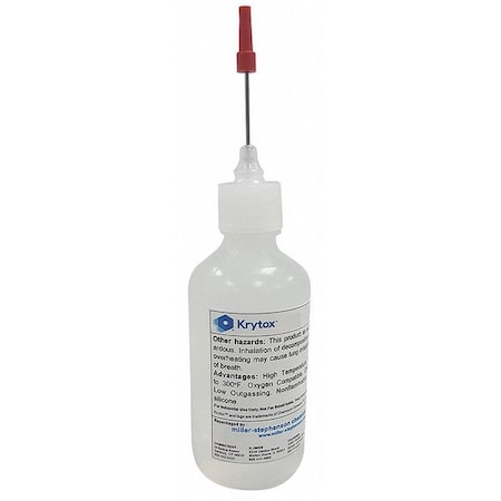 Aerospace Lubricant, 4 oz., Needle Nose Bottle, PFPE, Colorless