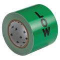 Pipe Marking Tape, Blk/Grn, 4inW, 30 yd.