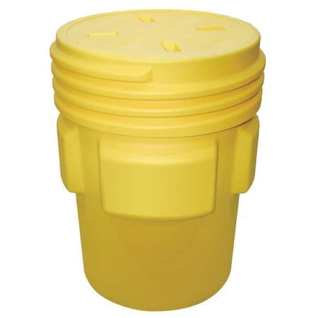 Spill Kit, 95 gal Capacity, Drum, Yellow, 261