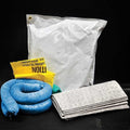 Spill Kit, 3 gal Volume Absorbed per Kit, Bag, Blue, 9