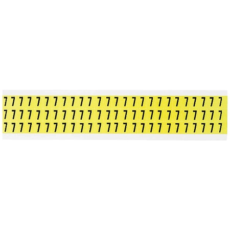 Number Label, Vinyl, 1/2 in H, 3/8 in W