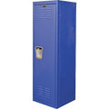 Wardrobe Locker, 15 in W, 15 in D, 48 in H, (1) Tier, (1) Wide, Blue