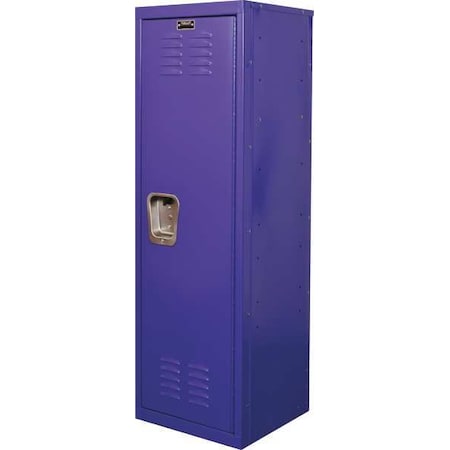 Wardrobe Locker, 15 in W, 15 in D, 48 in H, (1) Tier, (1) Wide, Purple