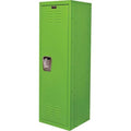 Wardrobe Locker, 15 in W, 15 in D, 48 in H, (1) Tier, (1) Wide, Green