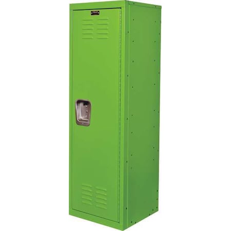 Wardrobe Locker, 15 in W, 15 in D, 48 in H, (1) Tier, (1) Wide, Green
