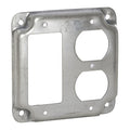 Box Cover, Square Box Type, 2 Gang, Steel, Duplex Receptacle Cover Type