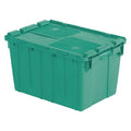 Attached Lid Container, 13.46 gal Volume Cap., 21 3/4 in L, 15 1/4 in W, 12 7/8 in H, Plastic