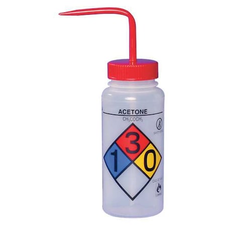 Red Wash Bottle 16 oz., PK4