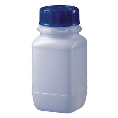 Square Bottle, Wide, 16 Oz, HDPE, PK6