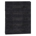 11 x 8-1/2" Black College/Margin Executive Notebook