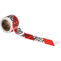 Barricade Tape, Danger Do Not Enter, Red, 3 in Wide x 200 ft Length, Polyethylene, 3 mil