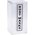 Dust Mask Dispenser, Acrylic, Black/Clear