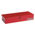 WESTWARD Tool Box, Steel, Red, 14 in W x 6-1/2 in D x 2-1/2 in H
