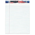 American Pride Writing Pad, Wide/Legal Rule, 50 White 8.5 x 11.75 Sheets, PK12