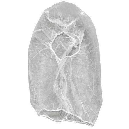 Bouffant Beard Cover Combo, Disposable Hood, Polypropylene, White, Size Universal, 1000 Per Box
