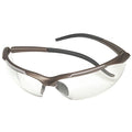 Discovery II, Safety Glasses, Anti-Scratch, Clear Lens, Brown Frame, Half-Frame