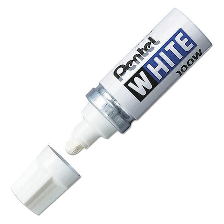 Permanent Marker, White, Bullet Tip, Capped