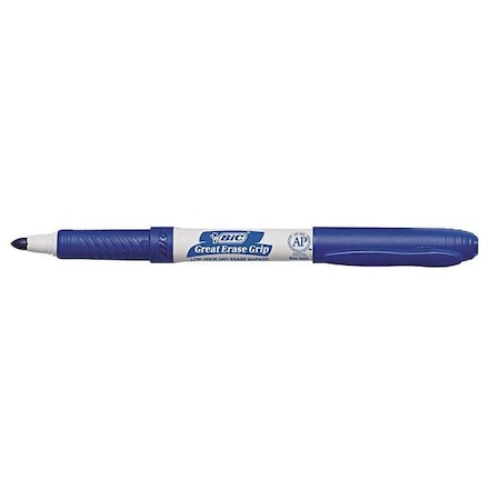 Dry Erase Marker, Fine, Blue, 12PK