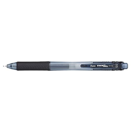 Retractable Roller Ball Pen, Fine 0.5 mm, Black PK12