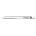 EnerGel Alloy RT Gel Pen, Retractable, Medium 0.7 mm, Black Ink, Chrome Barrel