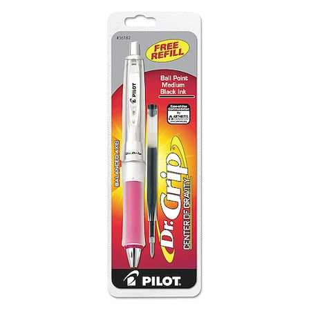 Retractable Center of Gravity Pen, Medium 1.0 mm, Black