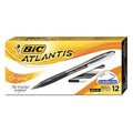 Pen Retractable, Medium 1.0 mm, Black PK12