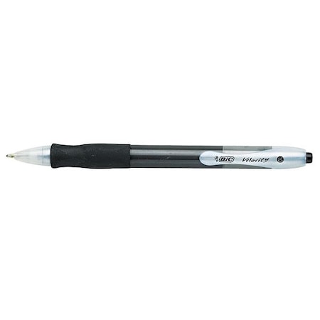 Pen Retractable, Medium 1.0 mm, Black PK12
