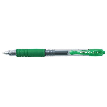 G2 Gel Ink Roller Ball Pen, Fine 0.7 mm, Green PK12